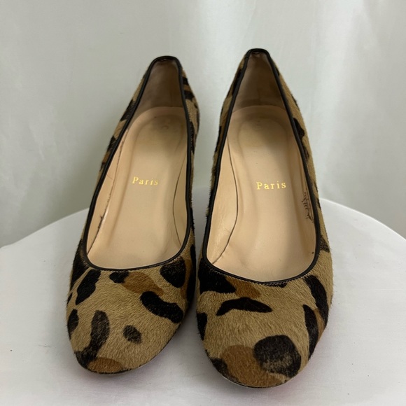 Christian Louboutin Leopard Print Heels - Picture 2 of 6